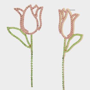 TULIP EARRINGS PINK