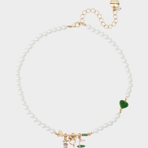 GOLF FRONTAL NECKLACE GREEN