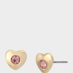HEART STUDS PINK
