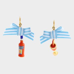 MISMATCH SPRITZ EARRINGS ORANGE
