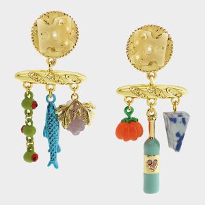 MISMATCH CHARCUTERIE DROP EARRINGS MULTI