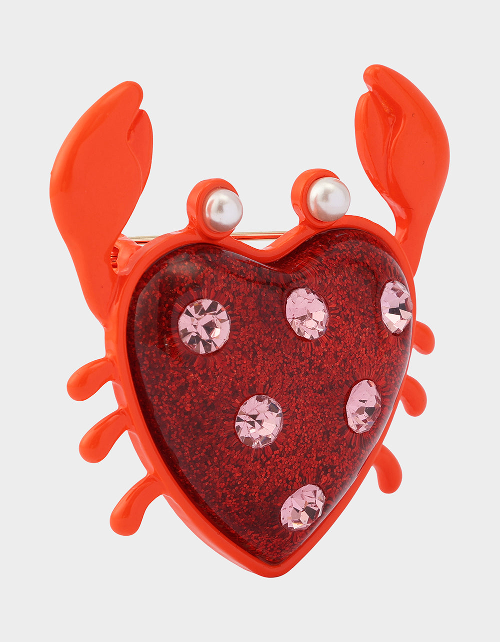 CRAB BROOCH RED - Image 3