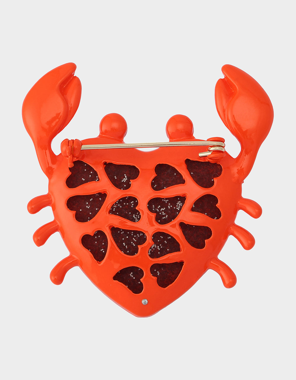 CRAB BROOCH RED - Image 4