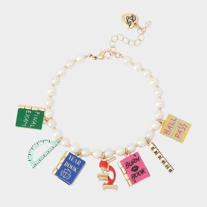 SCHOOL SUPPLIES CHARM FLEX BRACELET MULTI