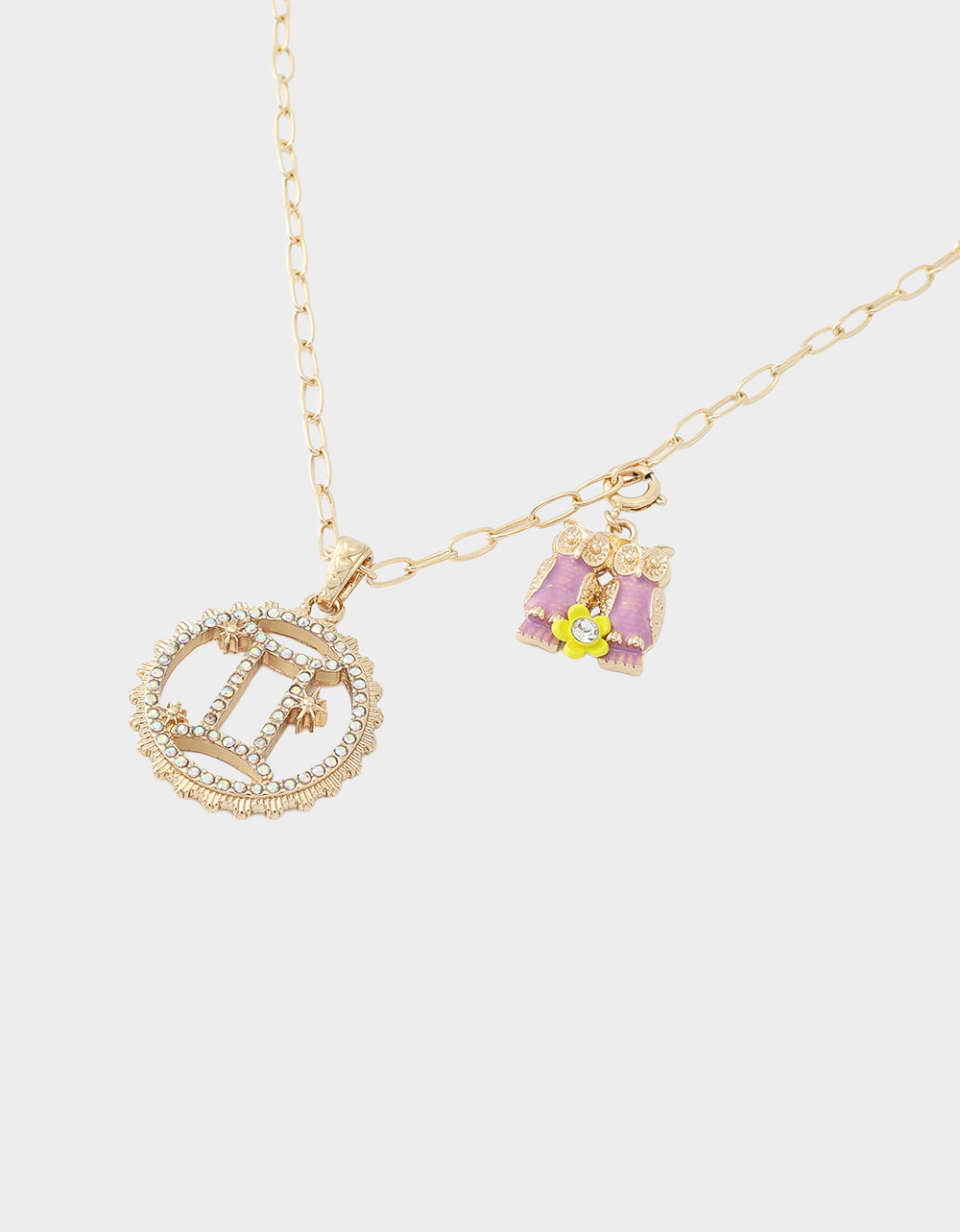 GEMINI CHARM PENDANT LIGHT PINK - Image 2