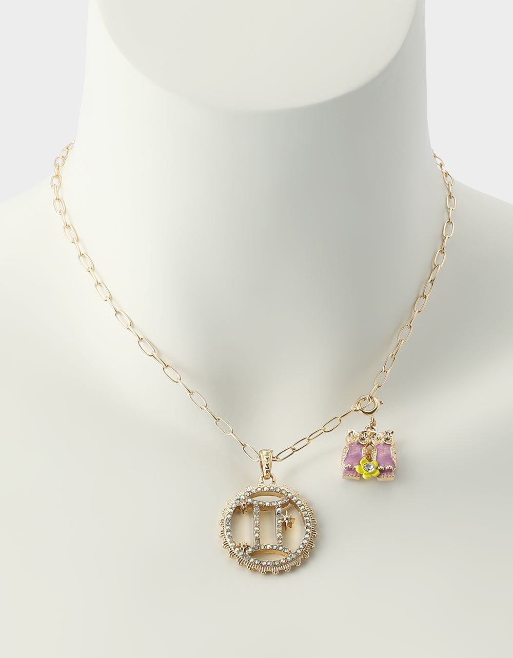 GEMINI CHARM PENDANT LIGHT PINK - Image 7