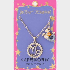 CAPRICORN CHARM PENDANT BLUE