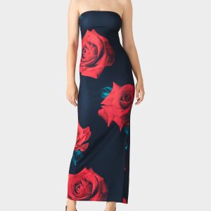 ROSE REVERIE DRESS RED