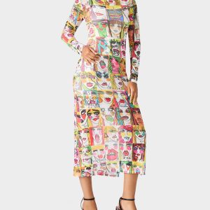BETSEY'S ART DRESS MULTI