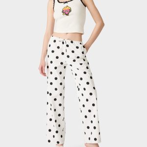 DOTTY DARLING PANTS WHITE