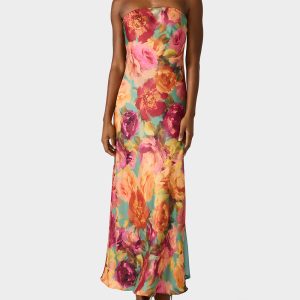 FLORA GOWN GREEN DITSY FLORAL