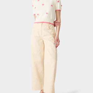 PETAL POP KNIT TOP OFF WHITE