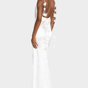 THREAD OF ROSES DRESS WHITE
