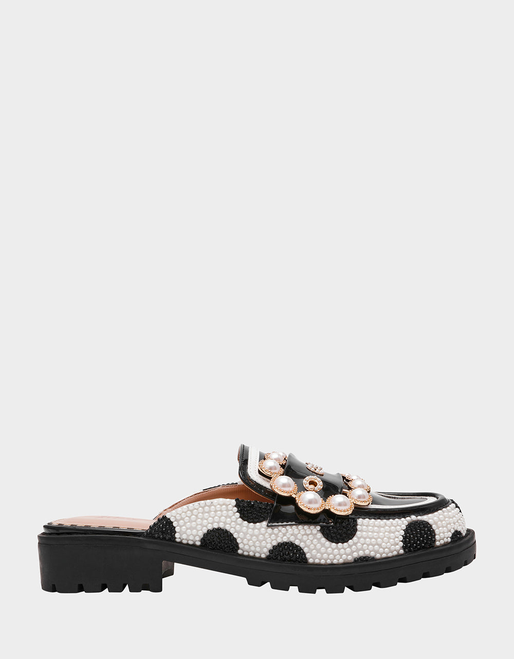 BARTON WHITE/BLACK POLKA DOT