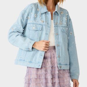 PEARL POWER JACKET DENIM