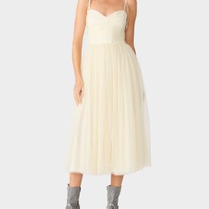 GLITTER TULLE MULTI IVORY