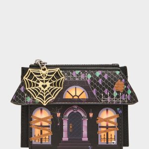 BOO & BREAKFAST WALLET BLACK/MULTI
