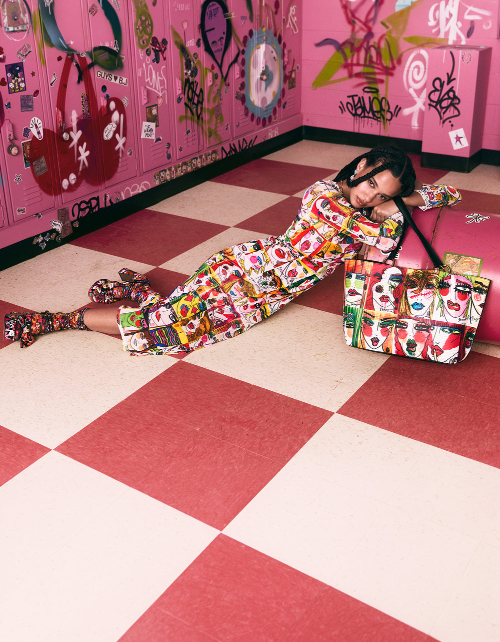 BETSEY'S ART DRESS MULTI - Image 9