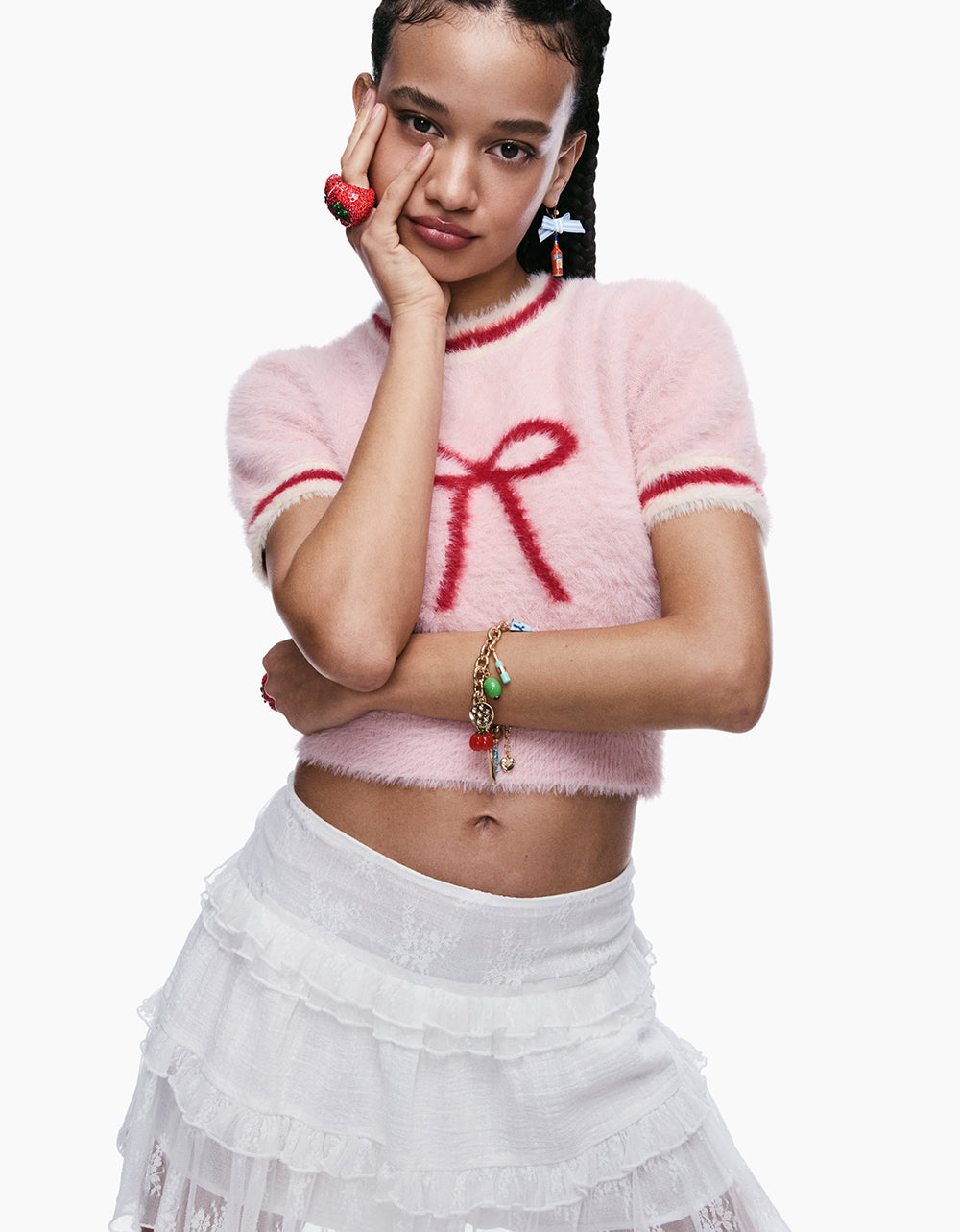 BETSEY'S BOW SWEATER PINK - Image 8
